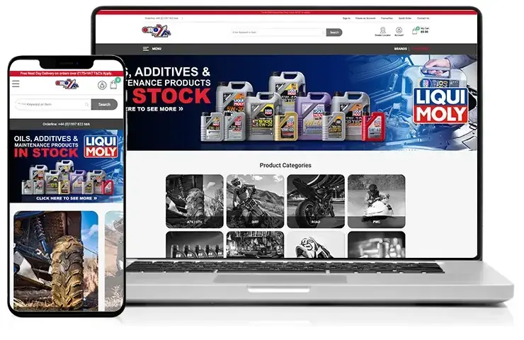 The ORO2U trade store on laptop and phone