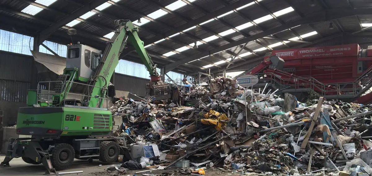 Derwen Group recycling plant, normal camera view